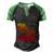 I Cant Be Held Responsible What My Face Does When You Talk V2 Men's Henley Shirt Raglan Sleeve 3D Print T-shirt Black Green
