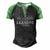 Im Leandro Doing Leandro Things Men's Henley Shirt Raglan Sleeve 3D Print T-shirt Black Green
