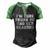 Im Sure Drunk Me Had Her Reasons Funny Retro Vintage Men's Henley Shirt Raglan Sleeve 3D Print T-shirt Black Green
