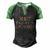 Make Heaven Crowded Leopard Print Meaningful Gift Men's Henley Shirt Raglan Sleeve 3D Print T-shirt Black Green