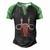 My Body My Choice V4 Men's Henley Shirt Raglan Sleeve 3D Print T-shirt Black Green