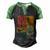 Private Detective Crime Investigator Silhouettes Gift Men's Henley Shirt Raglan Sleeve 3D Print T-shirt Black Green