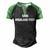 Save Highland Park V2 Men's Henley Shirt Raglan Sleeve 3D Print T-shirt Black Green