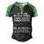 Smart Persons Sport Men's Henley Shirt Raglan Sleeve 3D Print T-shirt Black Green