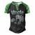 Soon Uncle To Be Elephants For Baby Shower Gender Reveal Men  Men's Henley Shirt Raglan Sleeve 3D Print T-shirt Black Green
