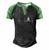 Turntable Dj Dance Music Heartbeat Ekg Pulse Dj Techno Gift Men's Henley Shirt Raglan Sleeve 3D Print T-shirt Black Green