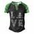 Turntable Dj Love Dance Music Dj Techno Edm Music Producer Gift Men's Henley Shirt Raglan Sleeve 3D Print T-shirt Black Green