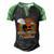 Vintage Retro Make Heaven Crowded Christian Believer Jesus Gift Men's Henley Shirt Raglan Sleeve 3D Print T-shirt Black Green