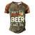 Aint Nothing That A Beer Cant Fix V3 Men's Henley Shirt Raglan Sleeve 3D Print T-shirt Brown Orange