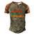 Awesome Since September 2006 Men's Henley Shirt Raglan Sleeve 3D Print T-shirt Brown Orange