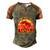 Desantis Escape To Florida Great Gift Men's Henley Shirt Raglan Sleeve 3D Print T-shirt Brown Orange