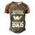 Husband - Love Being A Dad Men's Henley Shirt Raglan Sleeve 3D Print T-shirt Brown Orange