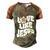 Love Like Jesus Religious God Christian Words Cool Gift Men's Henley Shirt Raglan Sleeve 3D Print T-shirt Brown Orange