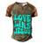 Love Like Jesus Religious God Christian Words Great Gift V2 Men's Henley Shirt Raglan Sleeve 3D Print T-shirt Brown Orange