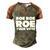 Roe Roe Roe Your Vote V2 Men's Henley Shirt Raglan Sleeve 3D Print T-shirt Brown Orange