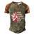 Sunflower Pink Ribbon Breast Caner Men's Henley Shirt Raglan Sleeve 3D Print T-shirt Brown Orange