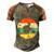 Turntable Beatmaker Edm Techno Dj Disc Retro Vintage Sunset Gift Men's Henley Shirt Raglan Sleeve 3D Print T-shirt Brown Orange
