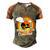 Vintage Retro Make Heaven Crowded Christian Believer Jesus Gift Men's Henley Shirt Raglan Sleeve 3D Print T-shirt Brown Orange
