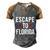 Desantis Escape To Florida Cute Gift Meaningful Gift Men's Henley Shirt Raglan Sleeve 3D Print T-shirt Grey Brown