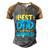Mens Best Dad In The World For A Dad   Men's Henley Shirt Raglan Sleeve 3D Print T-shirt Grey Brown