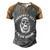 Respect All - Fear None Men's Henley Shirt Raglan Sleeve 3D Print T-shirt Grey Brown