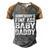 Somebodys Fine Ass Baby Daddy Men's Henley Shirt Raglan Sleeve 3D Print T-shirt Grey Brown