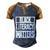 Blmgift Black Literacy Matters Cool Gift Men's Henley Shirt Raglan Sleeve 3D Print T-shirt Blue Brown