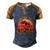 Desantis Escape To Florida Great Gift Men's Henley Shirt Raglan Sleeve 3D Print T-shirt Blue Brown