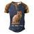 Do What I Want Funny Orange Tabby Cat Lovers Gifts Men's Henley Shirt Raglan Sleeve 3D Print T-shirt Blue Brown