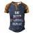 Eat Sleep Baseball Repeat Gift Baseball Player Fan Funny Gift Men's Henley Shirt Raglan Sleeve 3D Print T-shirt Blue Brown