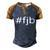 Funny Anti Biden Fjb FJB Pro American Men's Henley Shirt Raglan Sleeve 3D Print T-shirt Blue Brown