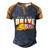 Funny Cool Real Drive Big Rigs For Truck Driver Great Gift Men's Henley Shirt Raglan Sleeve 3D Print T-shirt Blue Brown