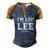 Im Lee Doing Lee Things Men's Henley Shirt Raglan Sleeve 3D Print T-shirt Blue Brown