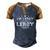 Im Leroy Doing Leroy Things Men's Henley Shirt Raglan Sleeve 3D Print T-shirt Blue Brown