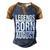 Legends Are Born In August Gift Men's Henley Shirt Raglan Sleeve 3D Print T-shirt Blue Brown