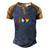 Lovely Lgbt Gay Pride Heartbeat Lesbian Gays Love Lgbtq Great Gift Men's Henley Shirt Raglan Sleeve 3D Print T-shirt Blue Brown