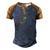 Lovely Lgbt Gay Pride Power Fist Heartbeat Lgbtq Lesbian Gay Meaningful Gift Men's Henley Shirt Raglan Sleeve 3D Print T-shirt Blue Brown