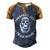 Respect All - Fear None Men's Henley Shirt Raglan Sleeve 3D Print T-shirt Blue Brown