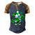 Love Gnomes Irish Shamrock St Patricks Day Four Leaf Clover  Men's Henley Shirt Raglan Sleeve 3D Print T-shirt Brown Orange
