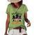 Gnomes Halloween With My Gnomies Witch Garden Gnome  Women's Short Sleeve Loose T-shirt Green