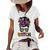 100 That Witch Halloween Costume Messy Bun Skull Witch Girl Women's Loose T-shirt White