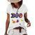 Boo Halloween Costume Spiders Ghosts Pumkin & Witch Hat V2 Women's Loose T-shirt White