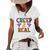 Colorful Boos Creep It Real Halloween Women's Loose T-shirt White