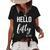 Hello 50 Fifty Est 1972 50Th Birthday 50 Years Old Women's Short Sleeve Loose T-shirt Black