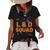 L&D Squad Witch Hat Labor And Delivery Nurse Crew Halloween Women's Short Sleeve Loose T-shirt Black