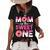 Mother Mama Mommy Family Matching Mom Of The Sweet One  Women's Short Sleeve Loose T-shirt Black