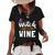 Womens Wine Lover Outfit For Halloween Witch Way To The Wine Women's Short Sleeve Loose T-shirt Black
