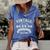 Born In 1956 Vintage Classic Dude 66Th Years Old Birthday Graphic Design Printed Casual Daily Basic Women's Short Sleeve Loose T-shirt Blue