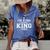 Im King Doing King Things Women's Short Sleeve Loose T-shirt Blue