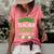 Shamrock One Lucky Teacher Aide St Patricks Day School  Women's Short Sleeve Loose T-shirt Watermelon